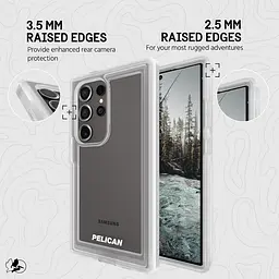 Оригінальний протиударний чохол для Samsung Galaxy S24 Ultra Pelican Voyager Clear аналог OtterBox Defender з кліпсою - мініатюра 8