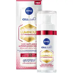 Антивікова сироватка Nivea Cellular Luminous 630 2 в 1 проти зморшок та пігментації 30 мл