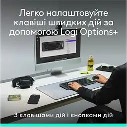 Комплект клавіатура та миша Logitech POP Icon Combo Bluetooth UA Off-White [920-013141] [121101] - мініатюра 10