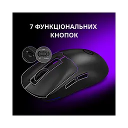 Мишка Lorgar MSA10W Wireless Gaming Black (LRG-MSA10W-BK) - мініатюра 6