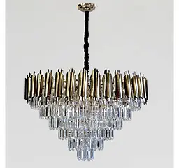 Велика каскадна кришталева люстра Artlight 88128/800, золото, 18 ламп E14, Ø79,7 см, від 20-30 м² - мініатюра 2