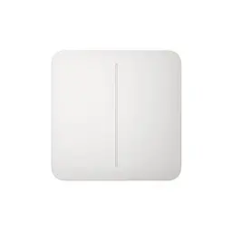 Розумний двоклавішний прохідний вимикач Ajax LightSwitch (2-gang/2-way) Jeweller (white/білий) (26-00405) - мініатюра 2