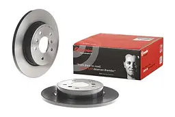 Диск гальмівний невентильований Nissan Qashqai II, Renault Captur II, 13-25р Brembo (08.C546.11) - мініатюра 2