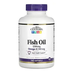 Риб'ячий жир 21st Century Fish Oil 1200 мг 140 softgels