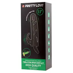 Насадка на пеніс Pretty Love High Quality, 14 см (чорний) - мініатюра 10