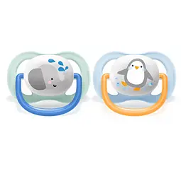 Пустушка Philips Avent Ultra Air Animal для хлопчика, 0-6 місяців, 2 шт. (SCF080/05) - мініатюра 2