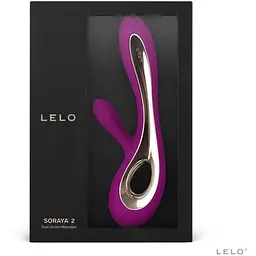 Вібратор-кролик Lelo Soraya 2 Deep Rose 12 режимів до 4 годин роботи подвійна стимуляція - мініатюра 4