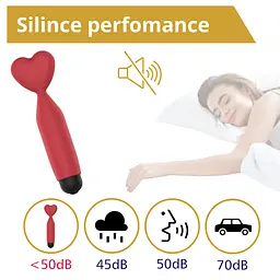 Вібратор Erospace Sweet Play Mini Heart Vibrator A14 Міні- - мініатюра 3