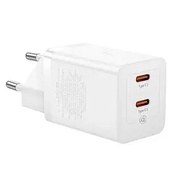МЗП Baseus GaN5 Pro OS + Type-C to Type-C 40W (CCGP18010) White - мініатюра 2