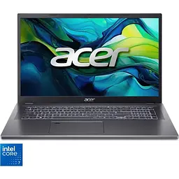 Ноутбук Acer Aspire 17 A17-51M з процесором Intel Core 7 150U pana la 5.4GHz, 17.3'' Full HD, IPS, 16GB LPDDR5 RAM, 512GB SSD, Intel® графікою, No OS, Steel сірий