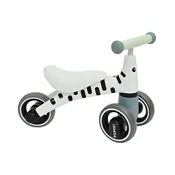 Дитячий триколісний біговел Poppet Зебра Беллі, сірий (PP-1602W) - мініатюра 2