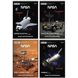 Альбом для малювання А4/30арк. "Kite" /NS24-243/ спіраль, УФ лак, NASA (12/96)