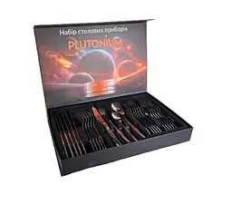 Набір столових приборів Plutonium 24 шт. GT-SFKS02-24 GUSTO