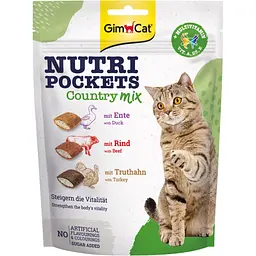 Вітамінні ласощі для котів GimCat Nutri Pockets Кантрі мікс повсякденні 150 г
