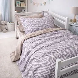Дитяча постільна білизна JUNIOR Poplin geometry beige (2200012797358)