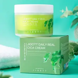 Крем для чутливої шкіри Jigott Daily Real Cica Cream, з центелою, 150 мл - мініатюра 4