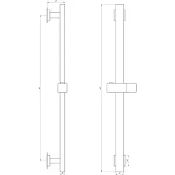 Душова стійка Globus Lux SUS-1108-BB Чорний матовий - мініатюра 3