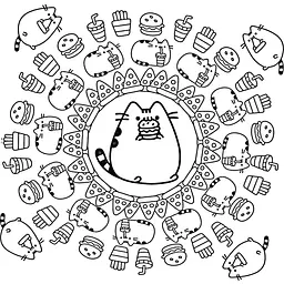Мінірозмальовка Артбукс Pusheen 96 сторінок (9786175231722) - мініатюра 10