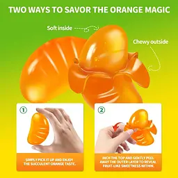 Желейні цукерки Amos Peelerz Peelable Gummy Orange 170г - мініатюра 4