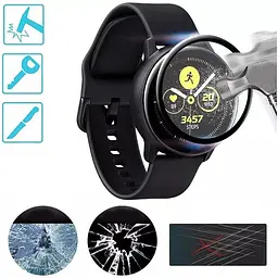 Захисна плівка BeCover для Samsung Galaxy Watch Active SM-R500 Black (706034) - мініатюра 5