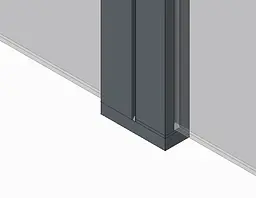 Шторки скляні на ванну Koer SR BS04-95x140-TR-07 прозоре скло 6 мм, graphite KR5404, Універсальна, прозорий, графіт - мініатюра 4