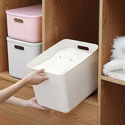 Ящик для зберігання МВМ My Home FH-14 XXL 360х257х240 мм білий (FH-14 XXL WHITE) - мініатюра 4