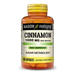 Натуральна добавка Mason Natural Cinnamon 1000 mg, 100 капсул
