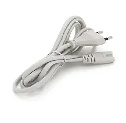 Кабель живлення Voltronic 2PIN Powercord IEC-C7 CEE 7/16 0.75mm Grey 1.8m - мініатюра 2