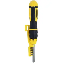 Викрутка реверсивна Stanley Multibit тріщатка насадки 10 шт. (0-68-010) - мініатюра 2