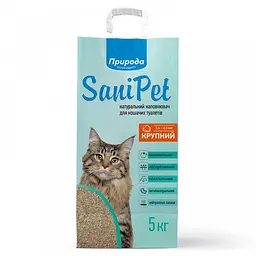 Наповнювач Природа Sani Pet бентонітовий велика гранула 5 кг арт. PR240779