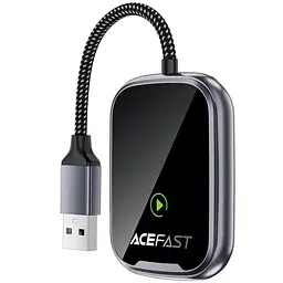 Адаптер Acefast QC1 car wireless CarPlay/Android Auto Gray