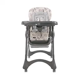 Дитячий регульований стільчик для годування немовлят Bellissimo Grey Parrots Pu Leather Lorelli Сірий - мініатюра 2