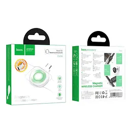Зарядка QI Hoco portable wireless charger for iWatch CW36 Type-C/USB, 0.4A/2W - мініатюра 2