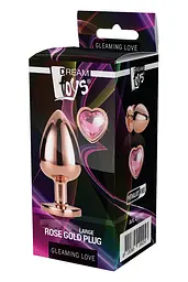 Анальна пробка Gleaming Love Gold Plug L 9.5 см (золотий) - мініатюра 5