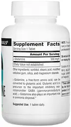 Глютамін Source Naturals L-Glutamine 500 мг 100 таблеток - мініатюра 2