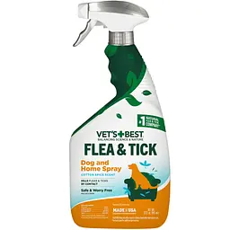 Противопаразитарный спрей для собак и дома Vet's Best Flea&Tick Dog and Home Spray Cotton Spice Scent 945 мл vb00138