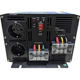 Автомобільний інвертор Pulsepad PSWCH-3000 12V 3000W Pure Sine Wave із функцією зарядки [111712] - мініатюра 3