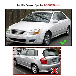 Бризковики для Kia Cerato 2003-2008 Комплект 4 шт - мініатюра 4