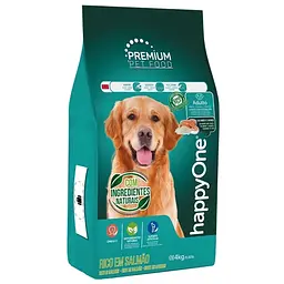 Сухой корм для взрослых собак happyOne Premium Adult Dog Salmon and Rice с лососем и рисом 4 кг