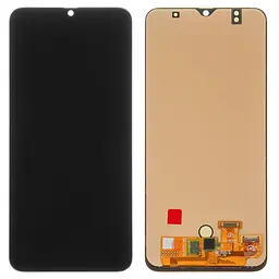 Дисплей Samsung A505 Galaxy A50, A507 Galaxy A50s, чорний, без рамки, High, з широким ободком, (OLED)
