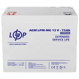 Акумулятор мультигелевий LPM-MG 12V - 75 Ah - мініатюра 3