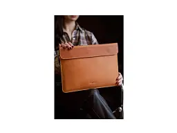 Чохол для ноутбука InCarne Klouz MacBook Air 15 2023-2025 (вінтажний) коньяк (klouz-cognac-vintage-air-15) - мініатюра 7