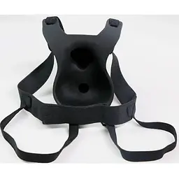 Страпон Lovetoy Unisex Hollow з вібрацією та 10 режимами Чорний - мініатюра 2