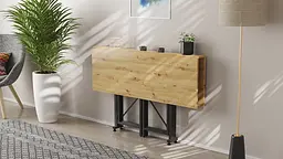 Стіл-книга трансформер Спайдер Ferrum-decor 750x1150x880 Чорний метал ДСП Дуб Артізан 16 мм (FRD-105093) - мініатюра 9