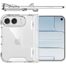 Чохол TPU Epik Space Case transparent для Apple iPhone Duo (5.4/7.6") Прозорий - мініатюра 6