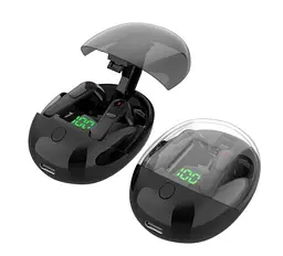 Навушники бездротові блютуз TWS Pro One з боксом для заряджання Black (16504) - мініатюра 2