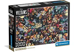 Пазл Clementoni Impossible: Лиходії Діснея, Disney (Impossible Disney Villains Puzzle - 1000 pcs.), 1000 ел. (37518)