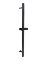 Душова стійка Qtap з тримачем універсальна Lepit, Matt Black, 705 мм, прямокутна QTLEP82103NB - мініатюра 1