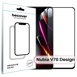 Скло захисне BeCover Nubia V70 Design Black (713455)
