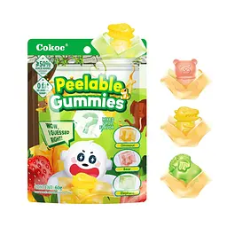 Цукерки желейні Cokoc Peelable Soft Candy Gummies Mystery Cube 60г - мініатюра 5